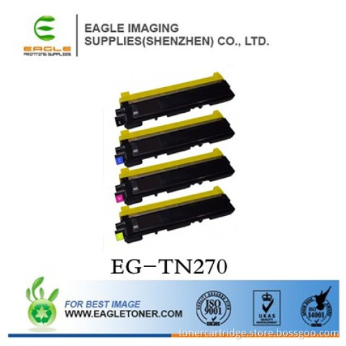 Color Toner Cartridge for Brother Tn270k/C/Y/M